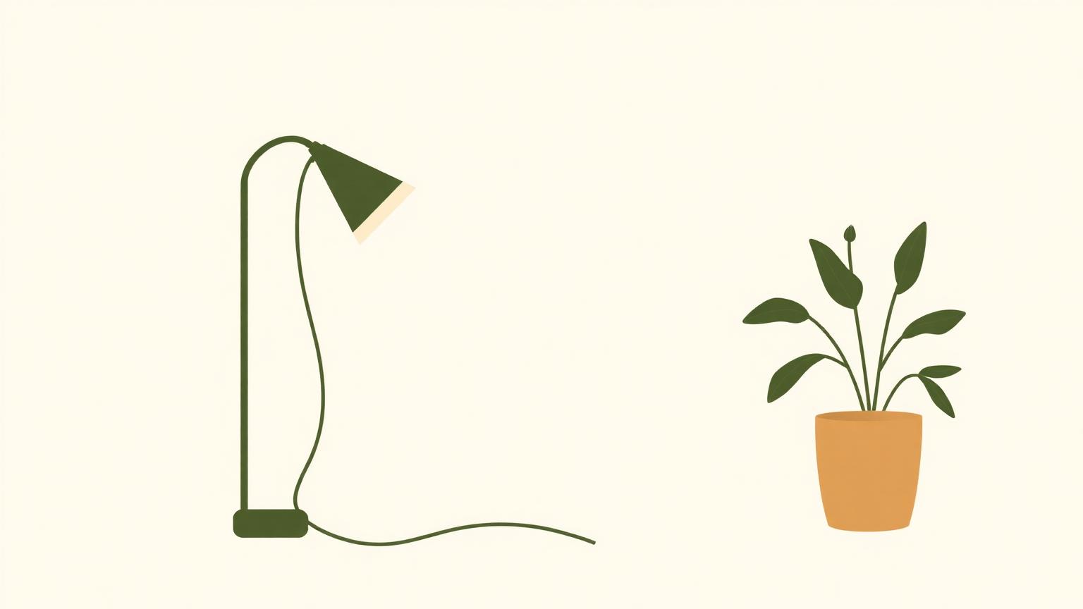 A lamp that works perfectly, with its cord lying unplugged on the floor